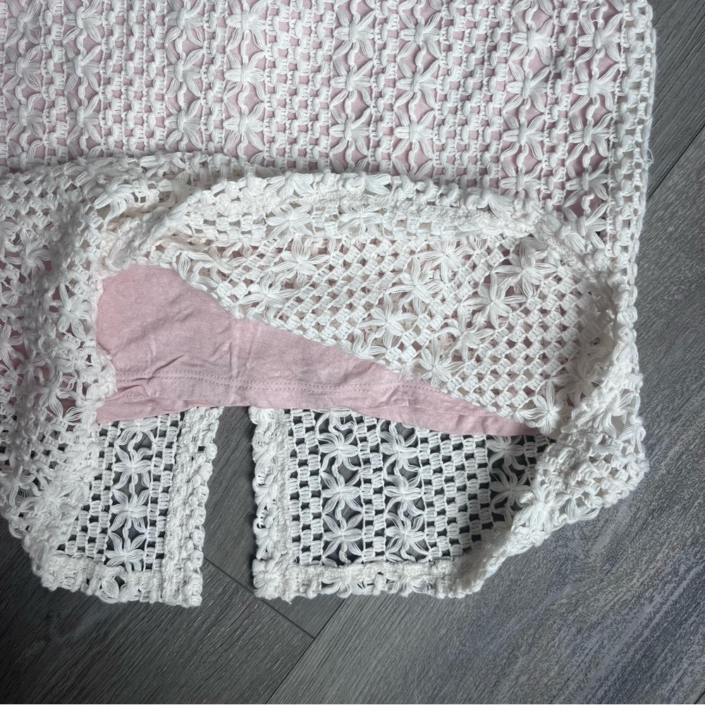 Free People midi skirt crocheted detail size 4 - Picture 4 of 12